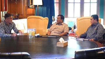 Erick Thohir Ungkap Isi Obrolan dengan Prabowo di Hambalang