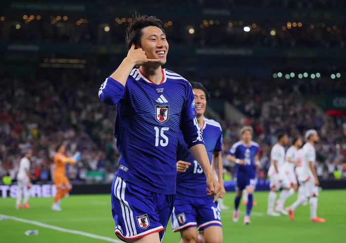 Soccer Football - FIFA World Cup 2026 - Group F - Tunisia v Japan - Estadio Monterrey, Monterrey, Mexico - June 20, 2026 Japans Daichi Kamada celebrates scoring their first goal REUTERS/Eloisa Sanchez     TPX IMAGES OF THE DAY
