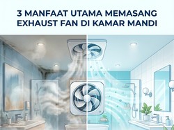 Infografis: 3 Manfaat Pasang Exhaust Fan di Kamar Mandi