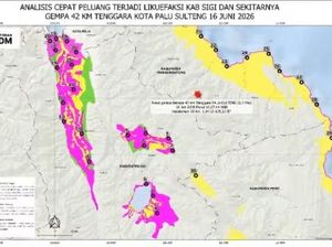 4 Daerah di Sulteng Potensi Likuefaksi Akibat Gempa, Ini Sebarannya