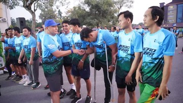Inklusivitas Polda Riau, Difabel Ikut Ramaikan Riau Bhayangkara Run 2026