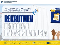 Kementerian HAM Buka Rekrutmen Petugas Penggerak HAM, Pendidikan Minimal SMA!
