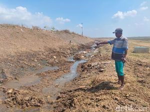 Potret Rembesan Air di Tanggul Lumpur Lapindo yang Bikin Warga Cemas