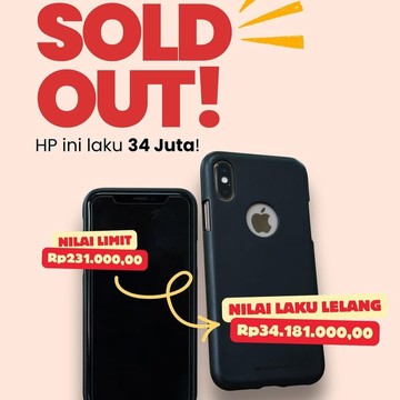Fantastis! iPhone XS Dilelang KPK Rp 231 Ribu Laku Rp 34 Juta