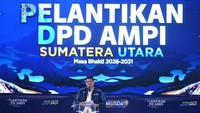 Bobby Ajak Pemuda Jauhi Narkoba-Judol saat Hadiri Pelantikan AMPI