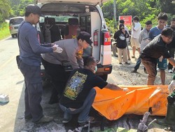 2 Pemotor di Kutim Tewas Terbakar Usai Bertabrakan