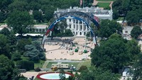 Foto: Arena UFC di Halaman Gedung Putih Dibongkar!