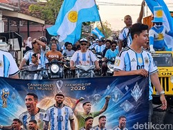 Jelang Argentina Vs Austria, Warga Pamekasan Konvoi Dukung Messi Cs