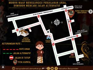 Ada Kirab Suran Mbah Demang Nanti Malam, Jalan Godean KM 5 Ditutup