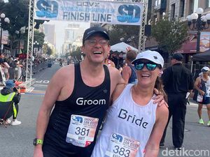 Viral! Pasangan Ini Pilih Pemanasan Lari 21 Km di Pagi Hari Sebelum Menikah