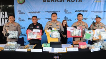 Polres Bekasi Kota Ungkap 102 Kasus Narkotika 2 Bulan, Tersangka 121 Orang