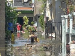 Sejumlah Titik di Surabaya Banjir, Ketinggian Air Capai 50 Cm