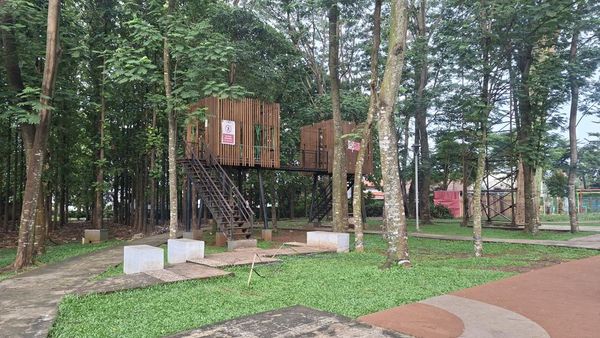 Potret Taman Ranggon Wijaya Kusuma Cocok buat Libur Sekolah, Ada Rumah Pohon