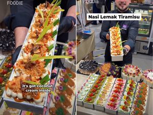 Viral Tiramisu Rasa Nasi Lemak! Lengkap Pakai Sambal dan Ikan Bilis