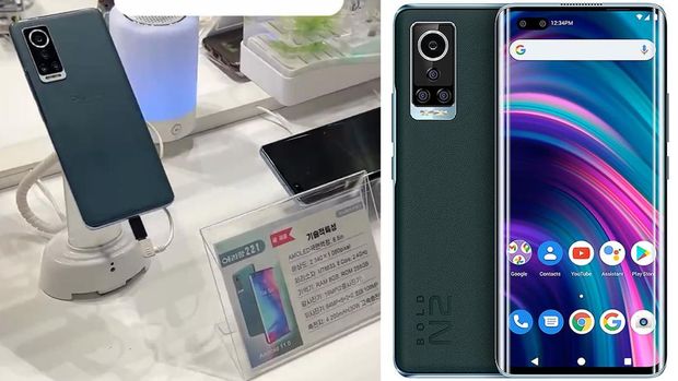 Smartphone Arirang 221 (kiri) dan smartphone Blu Bold N2 (kanan).