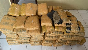 Kecelakaan Mobil vs Truk di Taput Bikin Pengiriman 112 Kg Ganja Terbongkar