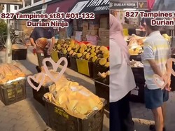 Gokil! Kios Durian Ini Bagikan 1 Ton Durian Gratis Setiap Hari