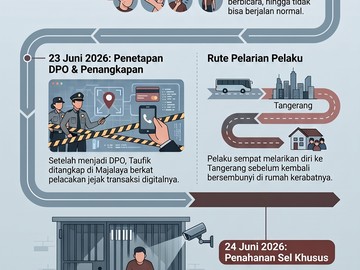Infografis: Timeline Taufik Hidayat Sekap Wanita 3 Tahun Hingga Ditangkap