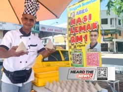 Tak Patah Semangat, Pria Ini Jual Nasi Lemak Rp 4 Ribuan Pasca Kebakaran