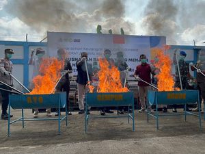 Bea Cukai Jambi Musnahkan Rokok-Barang Impor Ilegal Senilai Rp 3,64 M