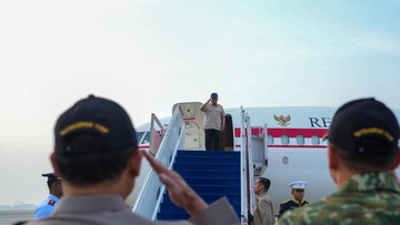 Prabowo Bertolak ke Gorontalo Hadiri Puncak Penas Petani dan Nelayan