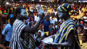 Suasana Mistis, Suporter Ghana Gelar Ritual Saat Lawan Inggris