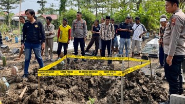 Warga Brebes Geger Makam di TPU Grinting Dibongkar Orang Tak Dikenal