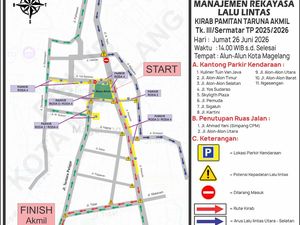 Ada Kirab Taruna Akmil di Jalan Protokol Magelang, Ini Rekayasa Lalinnya