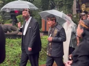 Surya Paloh Kunjungi Kraton Majapahit Jakarta, Disambut Hendropriyono