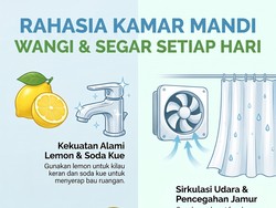 Infografis: 6 Cara Bikin Kamar Mandi Wangi, Bau Tak Sedap Minggat