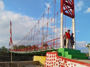 Jembatan Garuda di Bima Permudah Warga ke Lahan Pertanian