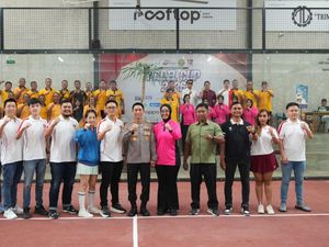 Kapolres Kediri Kota Buka Turnamen Padel, Ajak Peserta Junjung Sportivitas