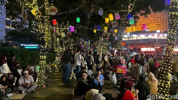 Melihat Pernak-pernik Perayaan Puncak HUT ke-499 Jakarta di Bundaran HI