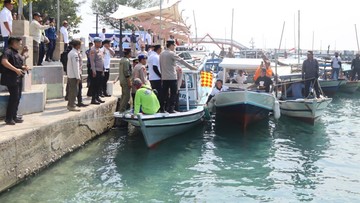 Lomba Mancing dan Balap Kapal Sambut HUT Bhayangkara ke-80 di Pulau Seribu