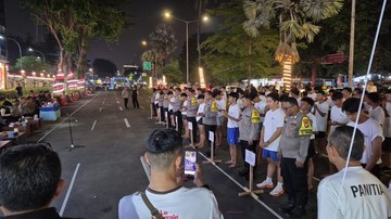 Polres Jakpus Gelar Night Run Meriahkan Hari Bhayangkara ke-80