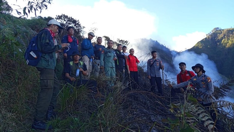 66 Hektare Bukit Pal Jepang di Lombok Timur Terbakar, Api Belum Padam