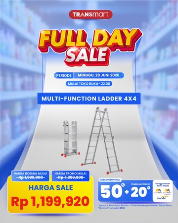 Tangga Multifungsi Banting Harga di Transmart Full Day Sale Besok!