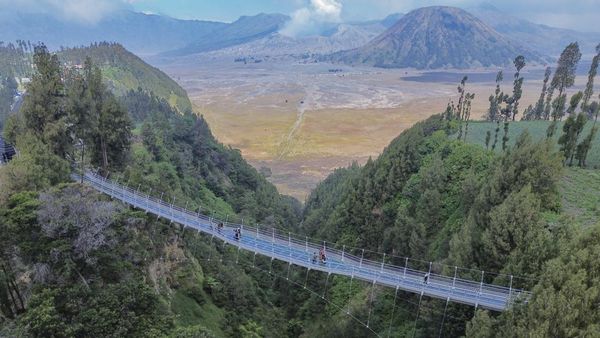 Jembatan Kaca Seruni Point Bromo Resmi Dibuka