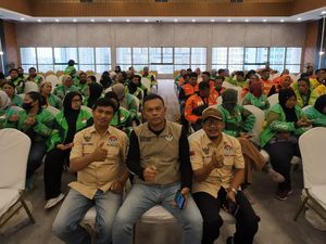 Ojol-Opang Jambi Meriahkan Hari Bhayangkara ke-80, Perkuat Budaya Keselamatan di Jalan