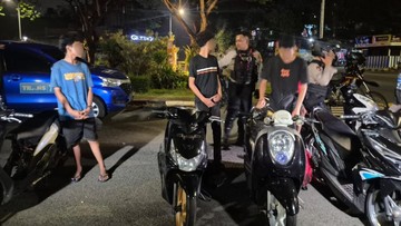 Brimob Polda Metro Bubarkan Balap Liar di Jaktim, Sita 5 Motor