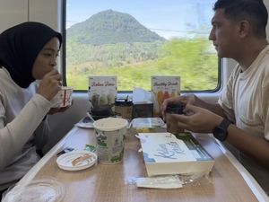 Kuliner Tantri Kotak Bareng Suami, Makan di Klotok hingga Kereta
