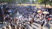 Omzet Anjlok, Pemasok Telur di Brebes Ikut Demo Dukung MBG Dilanjutkan