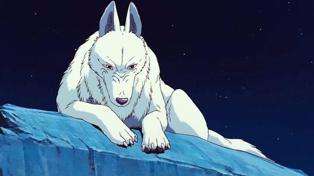 Akihiro Miwa sebagai pengisi suara Moro dalam Princess Mononoke.