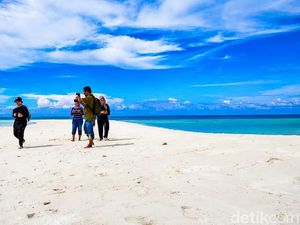 Pesona Gosong Senggora di Pantai Bogam Raya yang Langka Terjadi