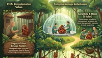 Infografis: Masa Lalu Kelam Tiga Orang Utan Kalimantan