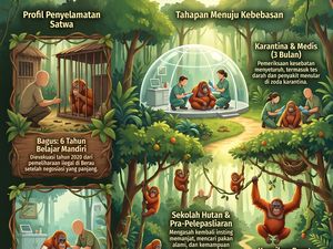 Infografis: Masa Lalu Kelam Tiga Orang Utan Kalimantan