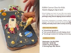 Anak Suka Gambar? Yuk Ikut Workshop Lukis di Edible Canvas!