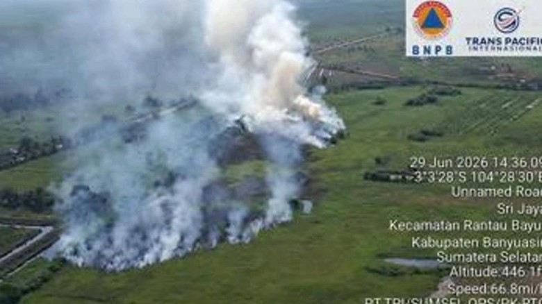 Belasan Hektare Lahan di Banyuasin-Ogan Ilir Terbakar, Sudah Padam