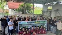 Pegadaian Praya Bantu Bangun Ruang Kelas Baru di Lombok Tengah