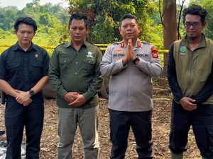 Polres Pelalawan Olah TKP Kasus Kematian Gajah Indro di Tesso Nilo